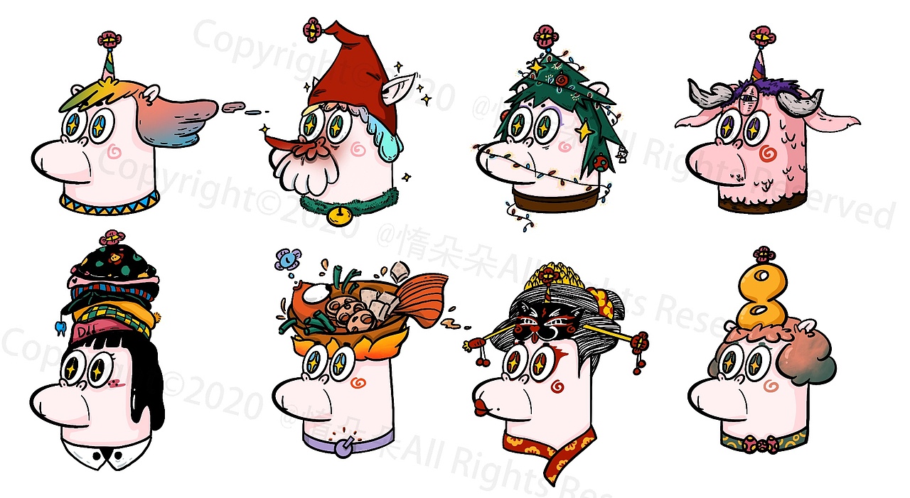 梦幻独角兽第一批（图ZMTk1NDE2MTgw） - 创作习作 - 站酷设计师惰朵朵原创素材 - 站酷ZCOOL