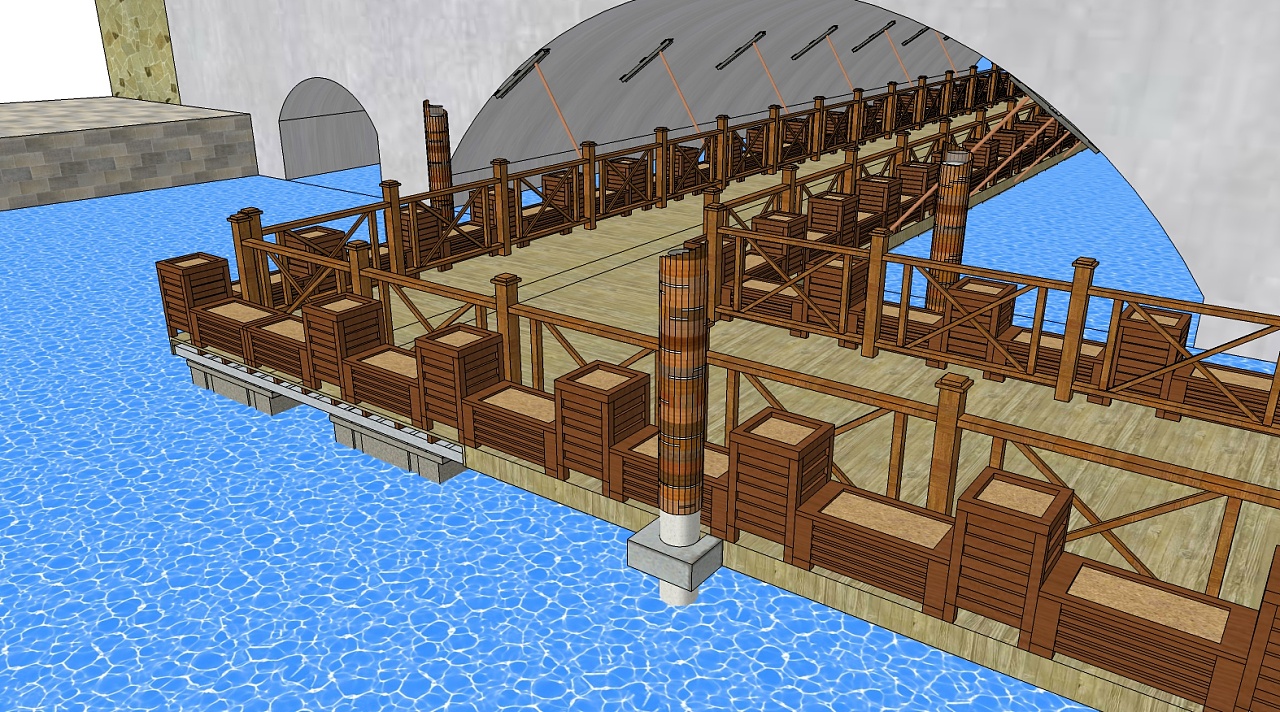 玉苍路浮桥设计