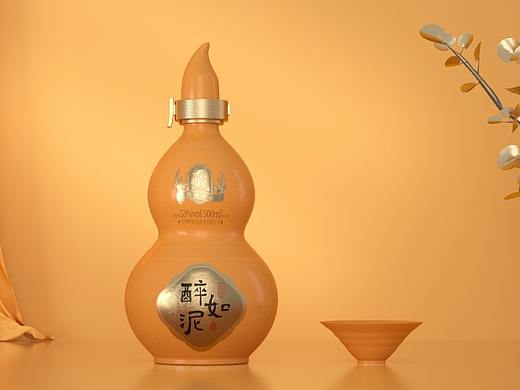 贵州酱香白酒包装设计-醉如泥新产品设计