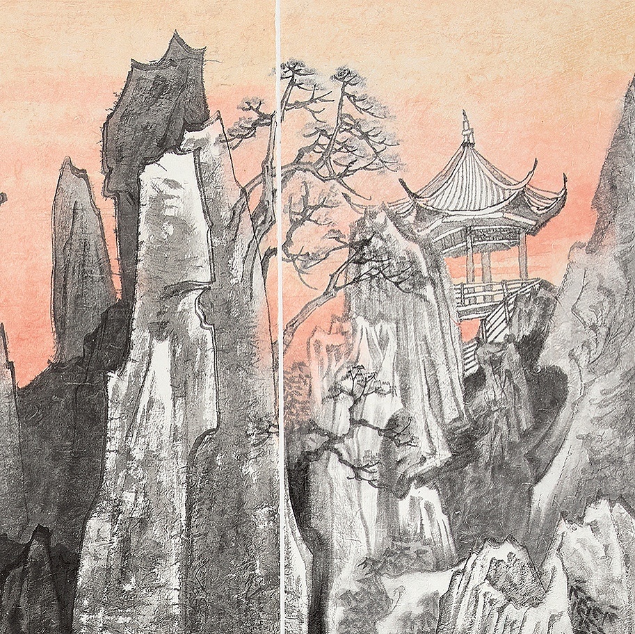 国画创作【云南石林】|纯艺术|绘画|呈呈吴呈呈 - 原创作品 - 站酷