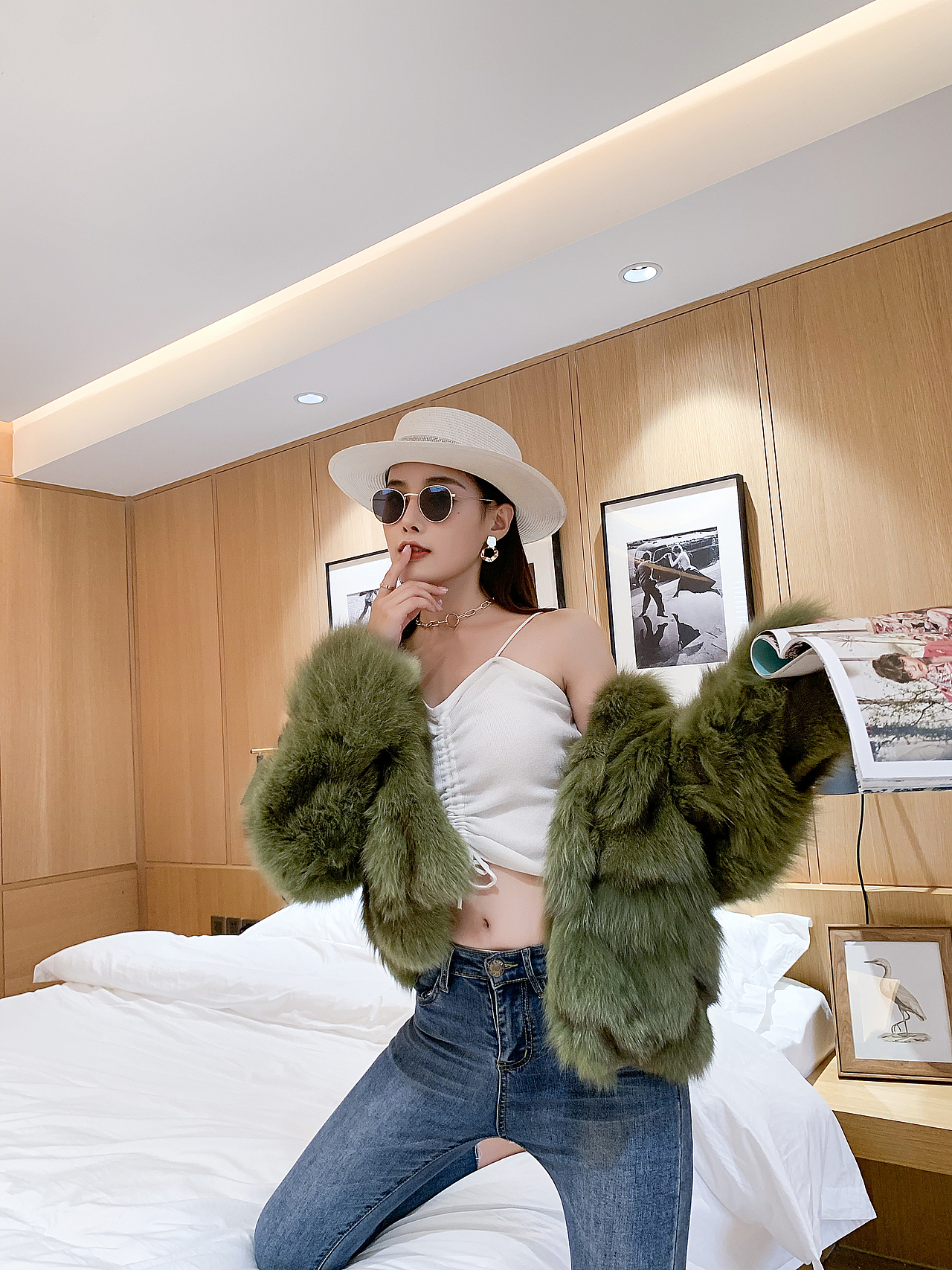 电商淘宝服饰拍摄 女装服饰皮草