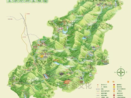 全域旅游手绘地图—喵星岛文创