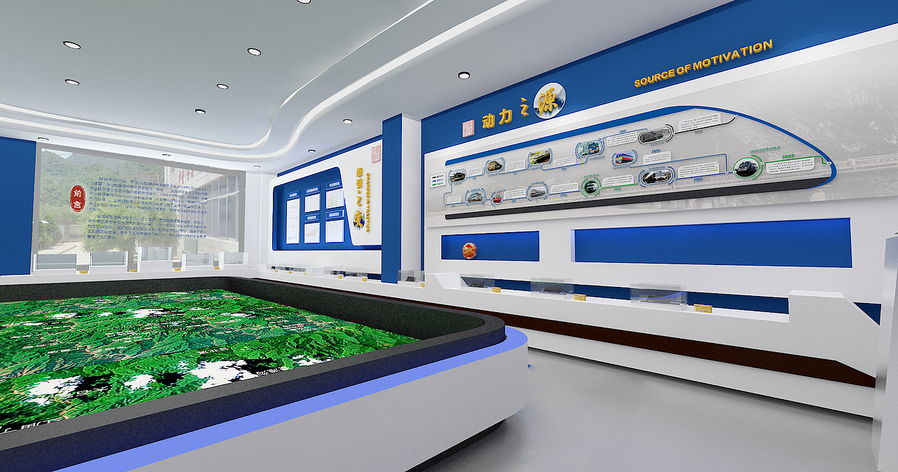 铁路展厅设计（图ZMjU2MjU4MzA4） - 商业空间设计 - 站酷设计师吃馒头的小女孩原创素材 - 站酷ZCOOL