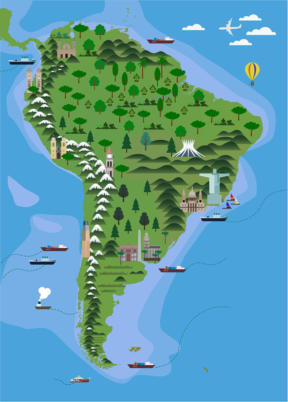 图文解读南美洲，高清地图可收藏 - 知乎