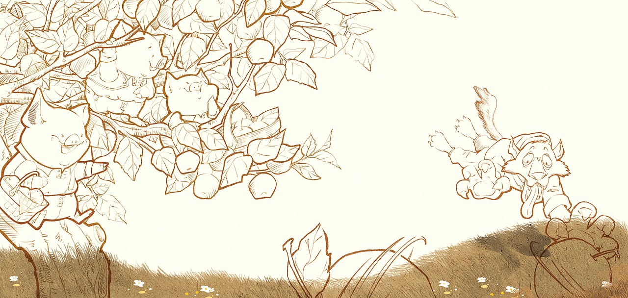 【儿插】三只小猪（图ZMTk2OTAzMDAw） - 商业插画 - 站酷设计师周二粥zozo原创素材 - 站酷ZCOOL