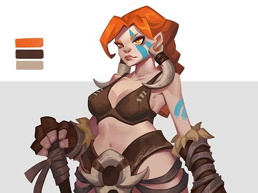 維京女武神（個人主頁-ZMzkwNjY2MDg=） - 游戲原畫 - 站酷設(shè)計師宇智波斑馬原創(chuàng)素材 - 站酷ZCOOL