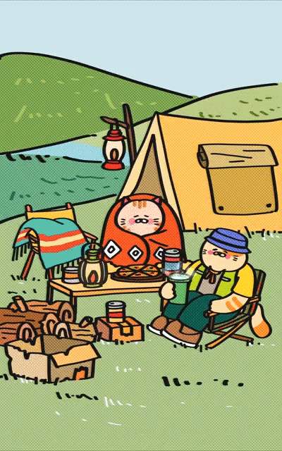 多劳多得大叔猫第二弹！一起去露营吧~！（图ZMjU4MDUwMTIw） - 玩具 - 站酷设计师LAMTOYS乐之宝原创素材 - 站酷ZCOOL