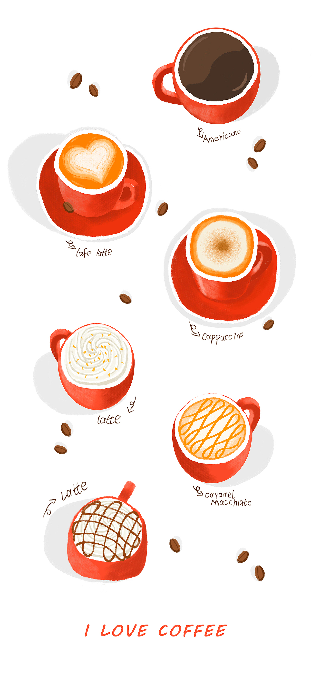 插画咖啡（图ZMTk4OTI4NjQ0） - 创作习作 - 站酷设计师倩与千寻_Q原创素材 - 站酷ZCOOL