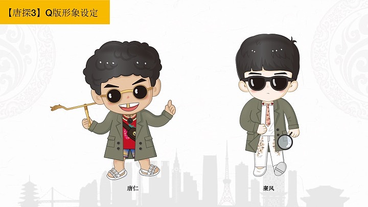 唐探3角色设定及图库开发周边设计