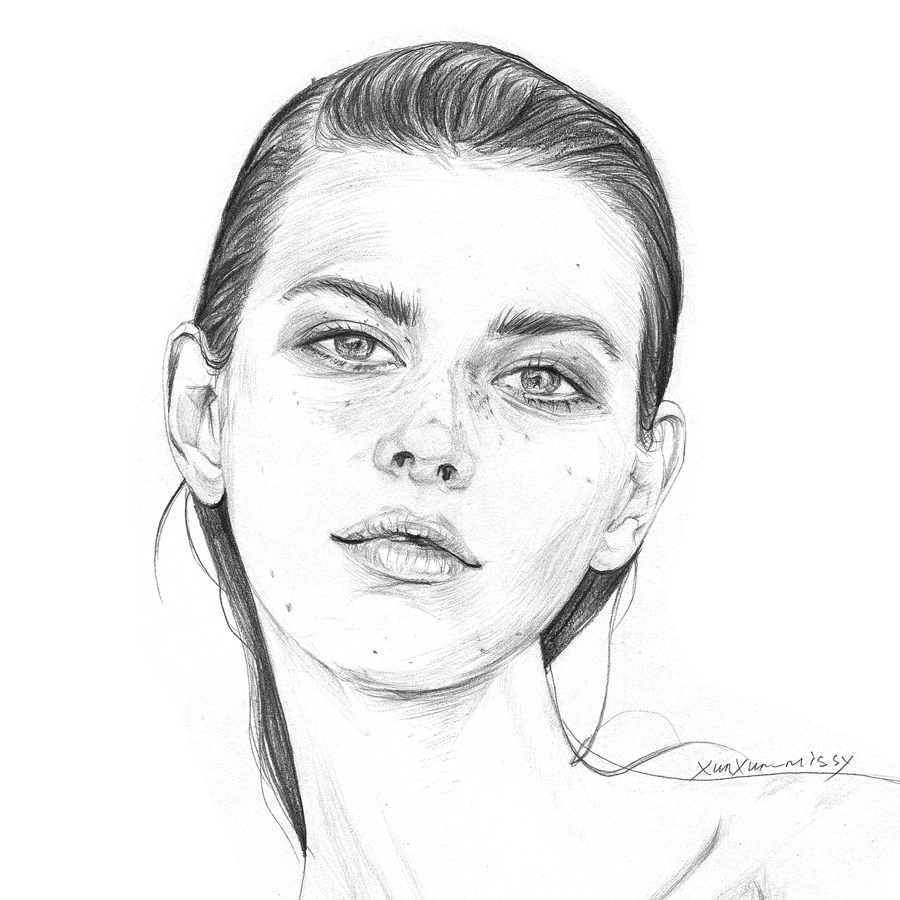 9画素描头像系列