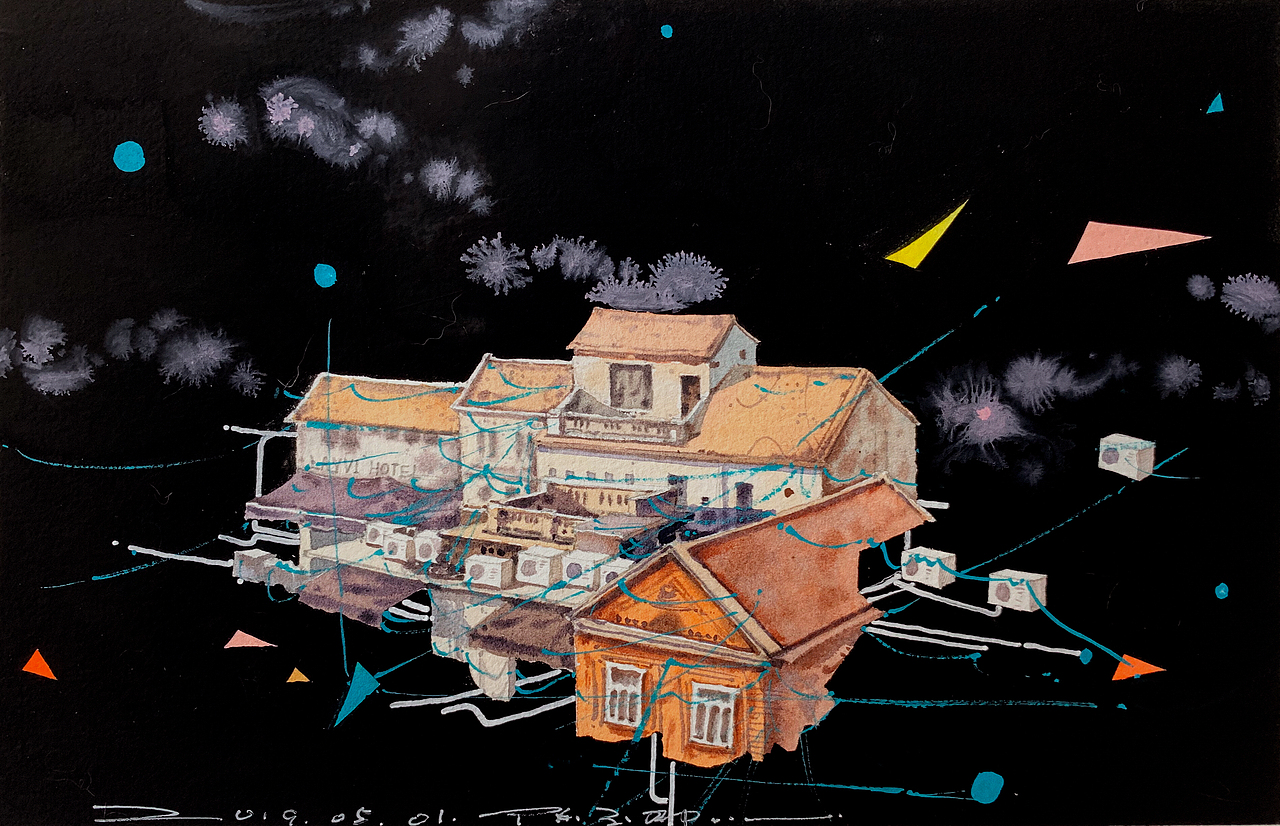 建筑碎片系列二（圖ZMjYxMTQxMDU2） - 繪畫 - 站酷設(shè)計師嘟dudu原創(chuàng)素材 - 站酷ZCOOL