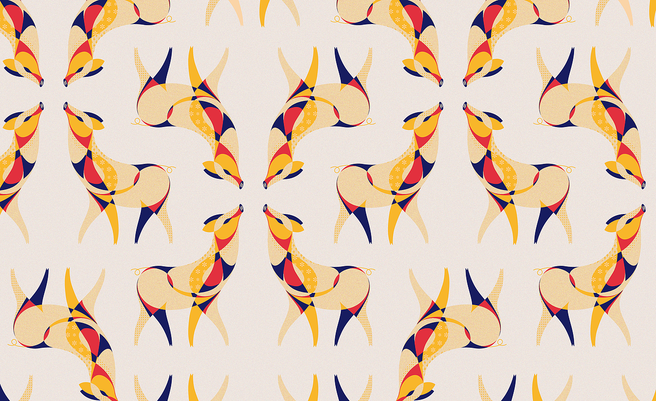 亥皮扭耶-春节物料设计