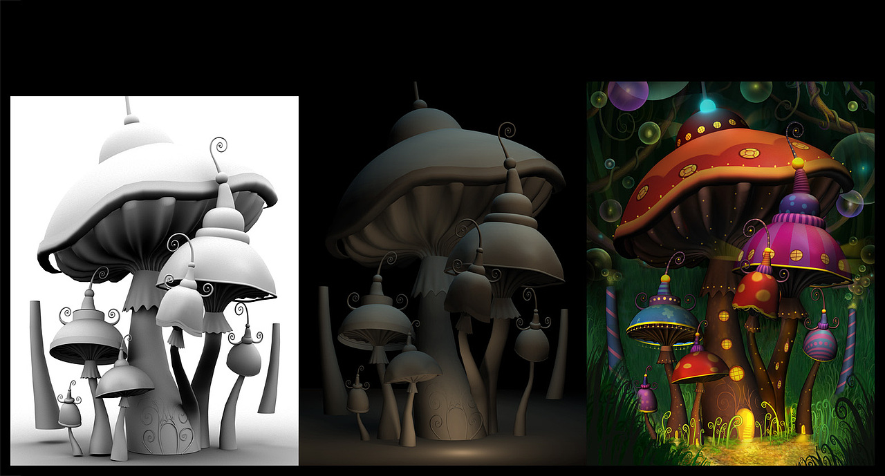蘑菇（图ZMzA0OTQ5Mg==） - 建筑/空间 - 站酷设计师一个小晰原创素材 - 站酷ZCOOL