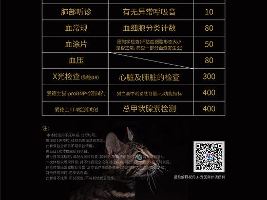 兽医院套餐排版