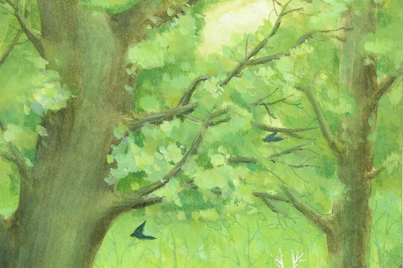 为杂志里一首现代诗歌绘制的插画（图ZMTU3Mzc4MTA0） - 商业插画 - 站酷设计师酉木_umu原创素材 - 站酷ZCOOL