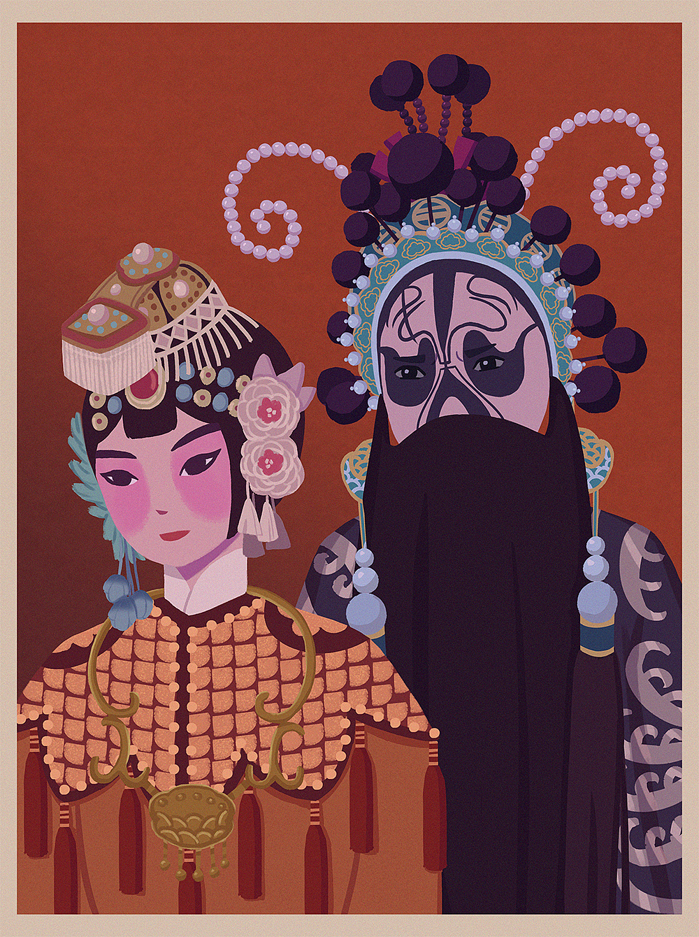 霸王别姬（图ZMjQ3MzczNDg0） - 创作习作 - 站酷设计师鸿雁来时原创素材 - 站酷ZCOOL