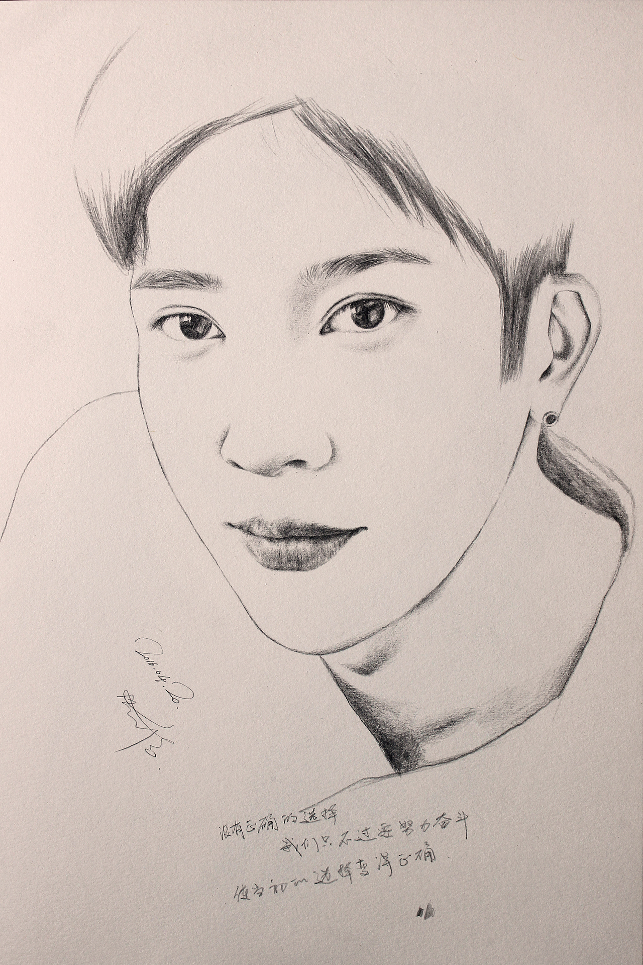 素描作品-明星①