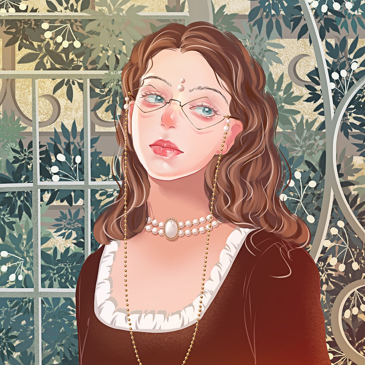 文艺复古女孩（图ZMjY3MDY0MTY4） - 创作习作 - 站酷设计师咸鱼多虑症原创素材 - 站酷ZCOOL