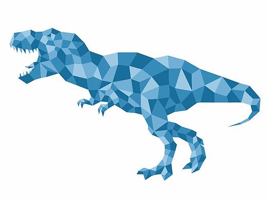 几何风格恐龙