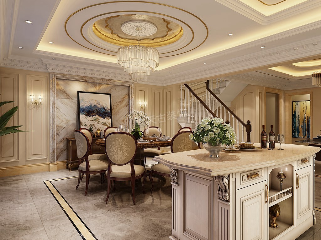 重庆龙湖开元装修,联排别墅户型设计,大学城天古装饰