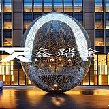 异形金属制品雕塑的头像