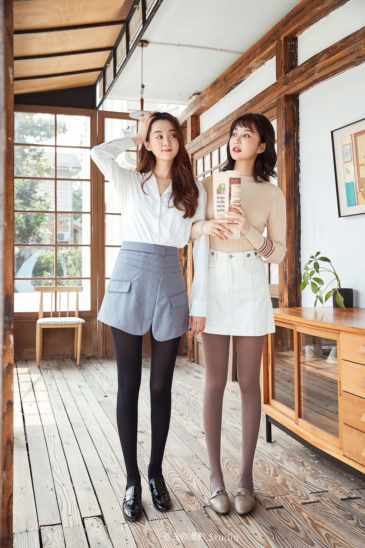 打底裤闺蜜合拍定制拍摄