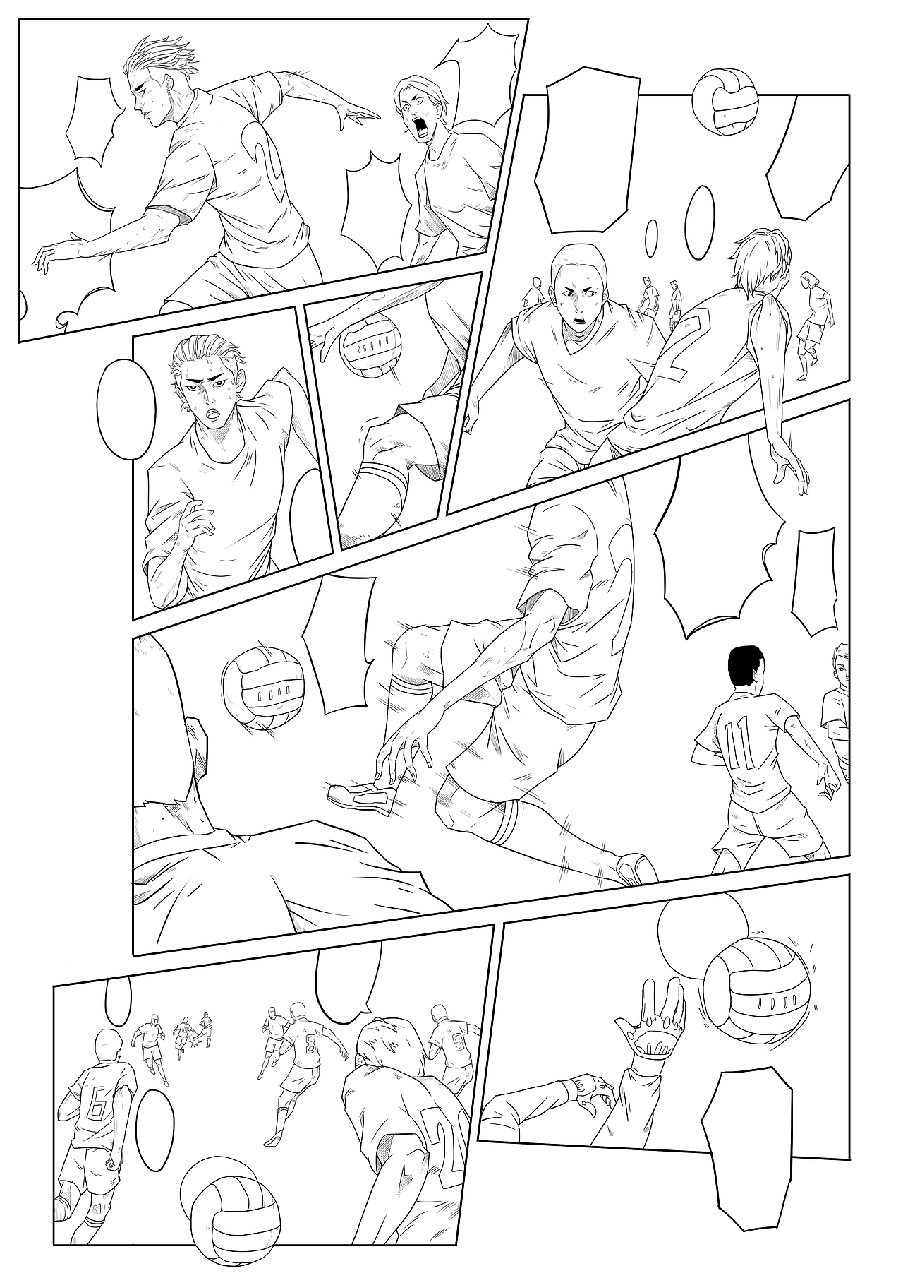 足球漫画（图ZMjY4MTI0MTU2） - 单幅漫画 - 站酷设计师JUN君W原创素材 - 站酷ZCOOL