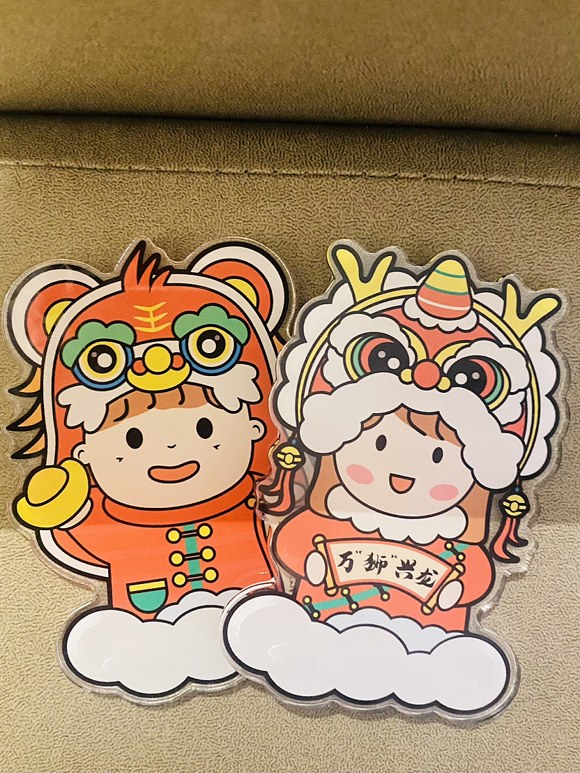 线条卡通门神已上线😼