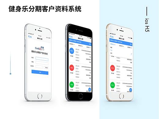 健身了分期用户资料系统h5页面