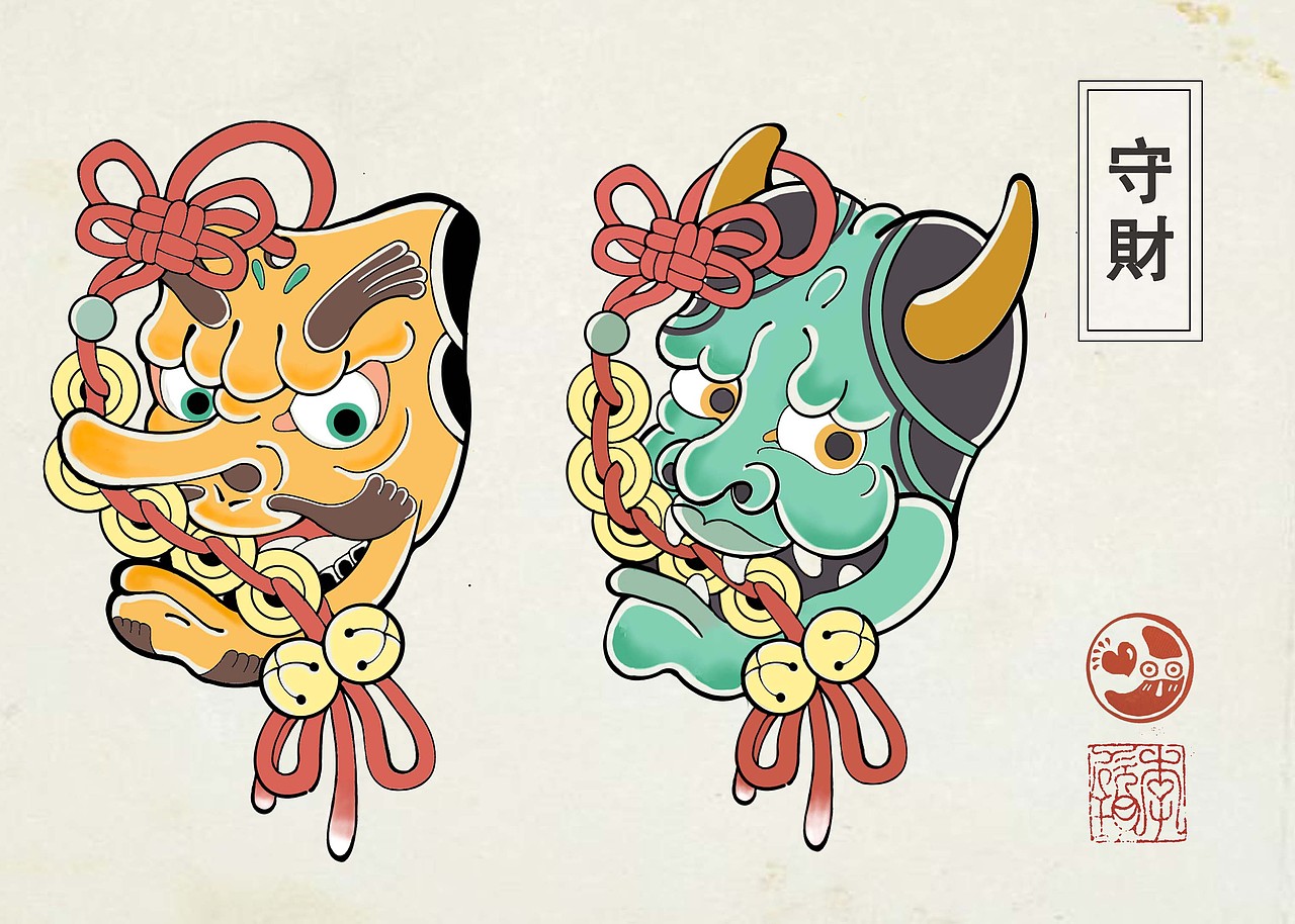 《现代浮世绘》（图ZMjU2ODA0ODg0） - 艺术插画 - 站酷设计师胖玥原创素材 - 站酷ZCOOL