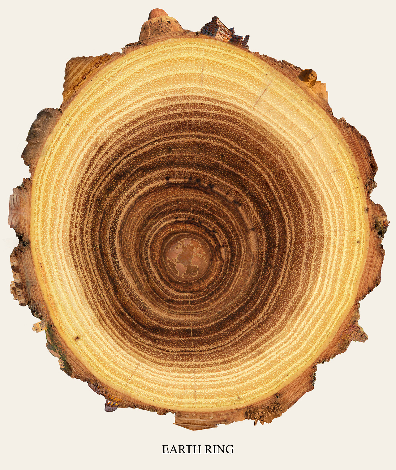 rarth ring以树年轮结合最悠久的人类文明智慧结晶为表现形式,意在