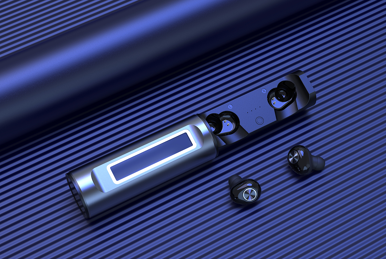 3c电子产品渲染耳机渲染