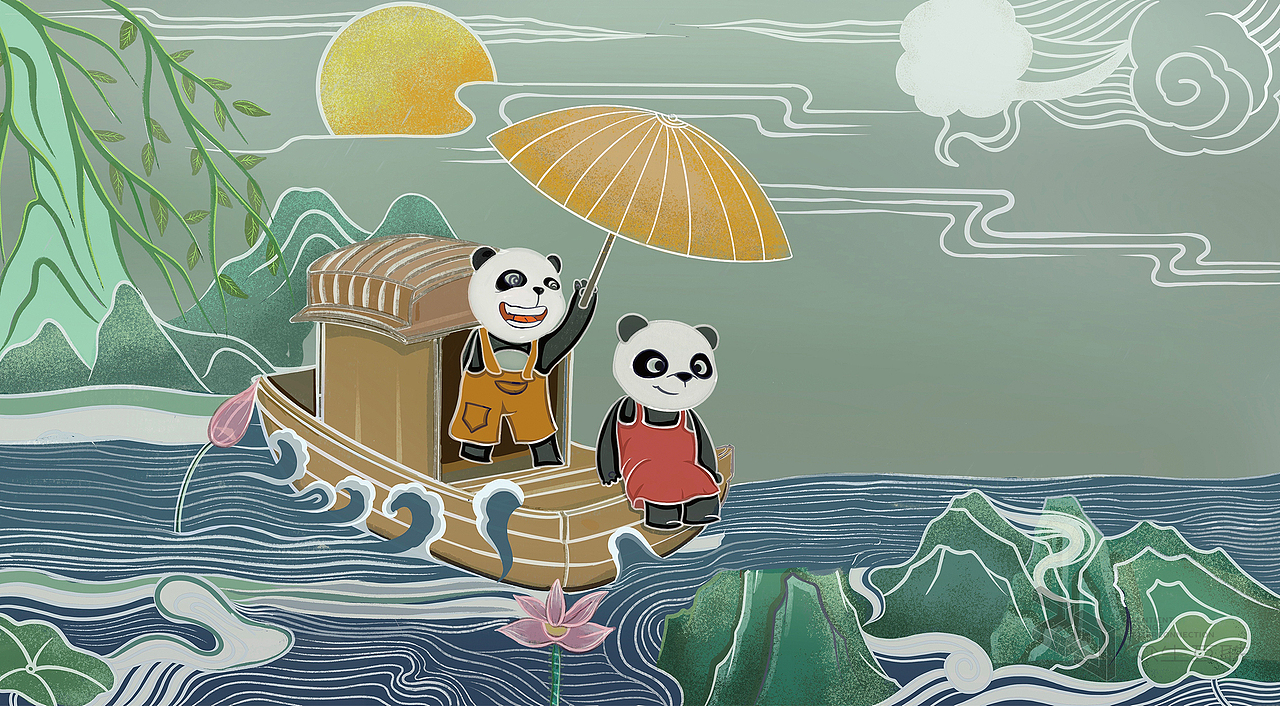 众生互联X熊猫壁画（图ZMjI1NDA1ODYw） - 商业插画 - 站酷设计师斑驳创意原创素材 - 站酷ZCOOL
