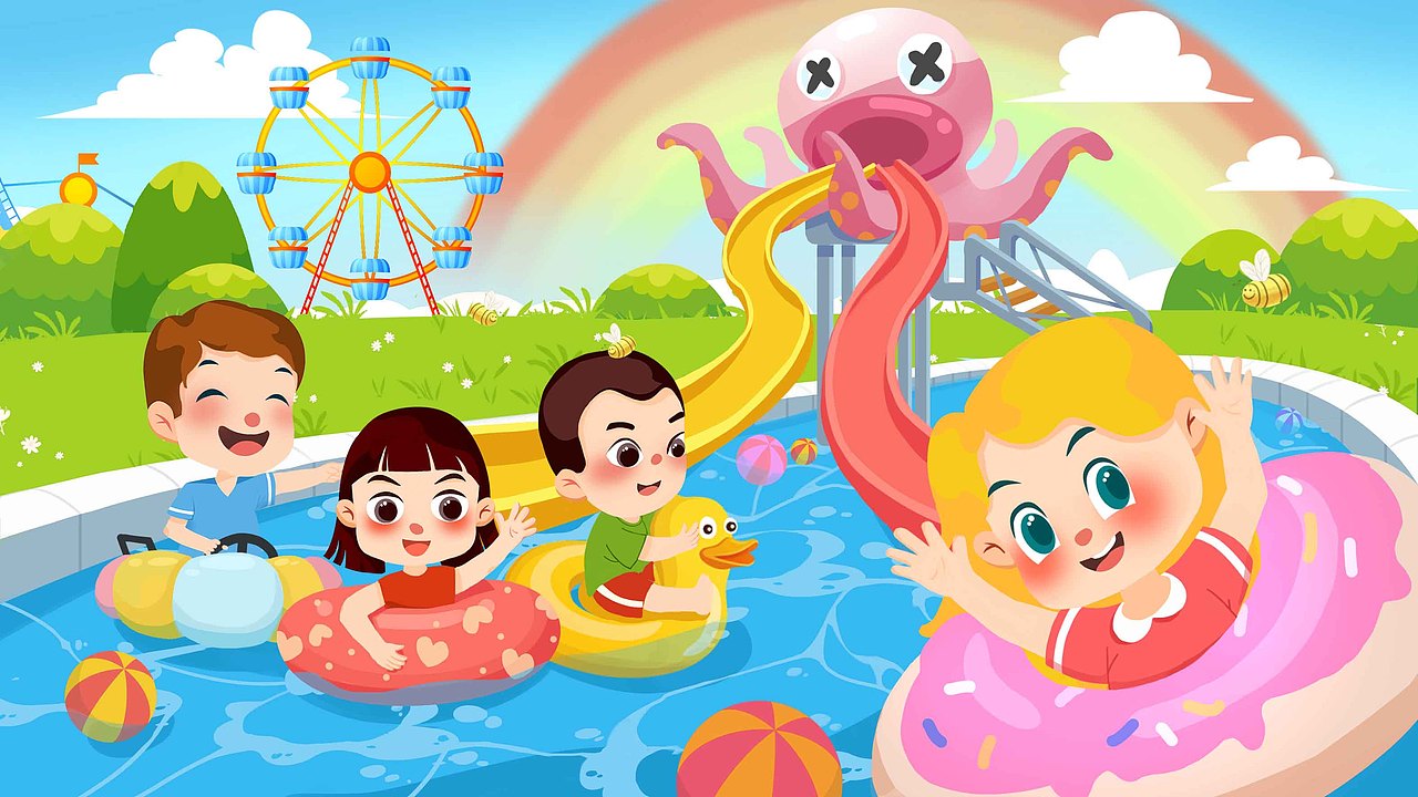 游乐园（图ZMTI4MDA4MDg4） - 儿童插画 - 站酷设计师糯米糯米开花了原创素材 - 站酷ZCOOL