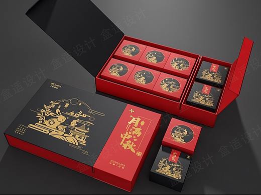 箱盒汇 | ：“月满中秋”月饼礼盒包装设计