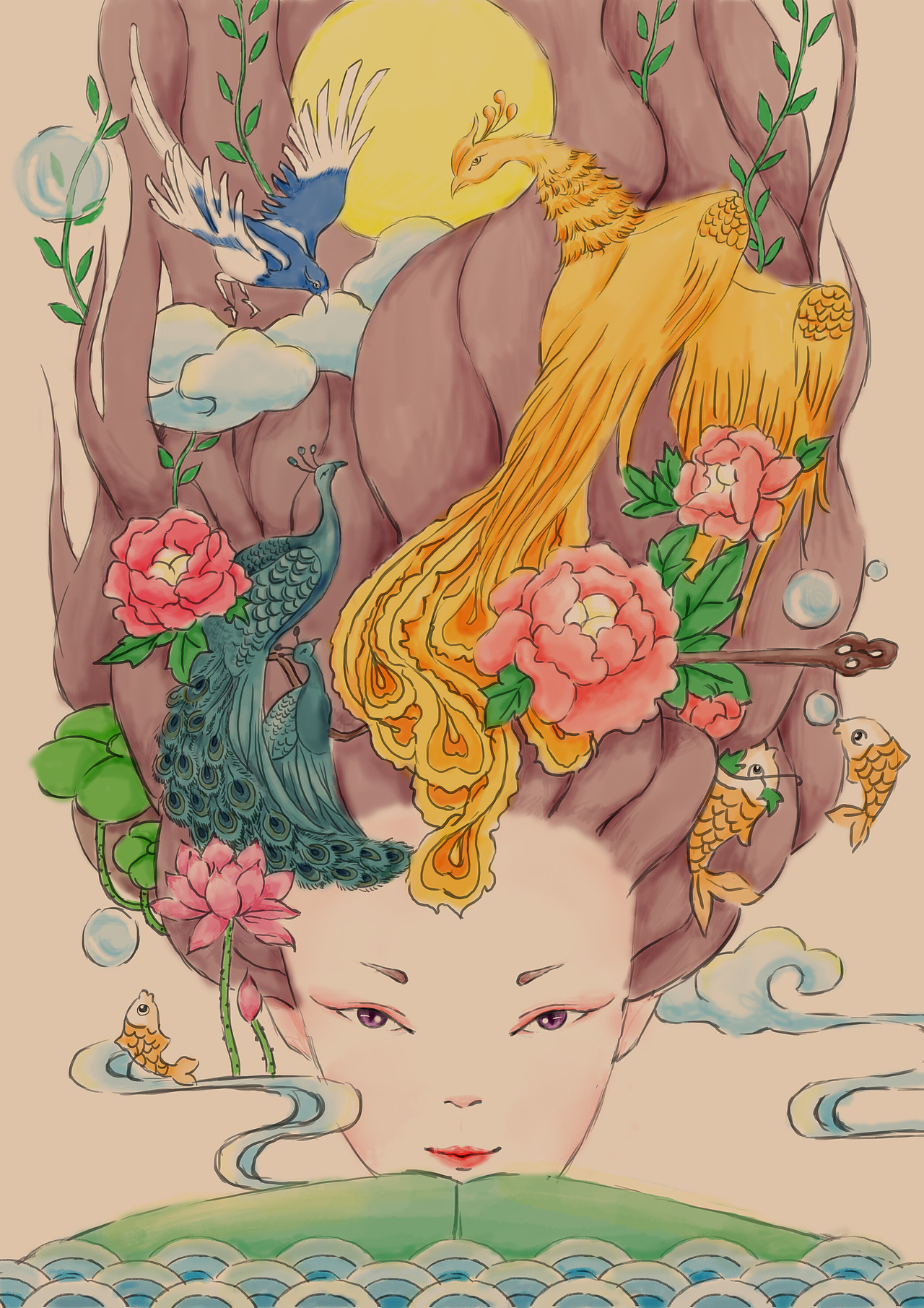 神女（图ZOTgwMzE3MTI=） - 创作习作 - 站酷设计师西子mili原创素材 - 站酷ZCOOL