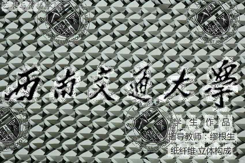 纸纤维 西南交通大学艺术与传播学院 艺术设计系 立体构成作品