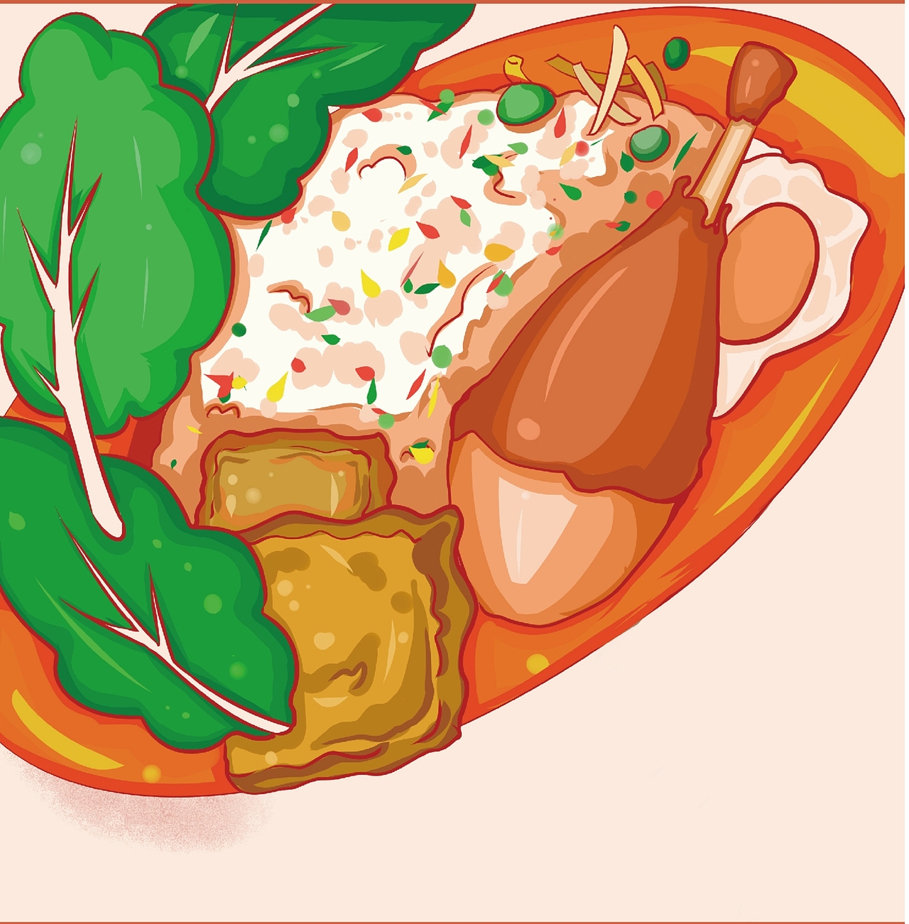 一组关于沙县小吃的插图设计|插画|艺术插画|呆呆帅帅_原创作品-站酷