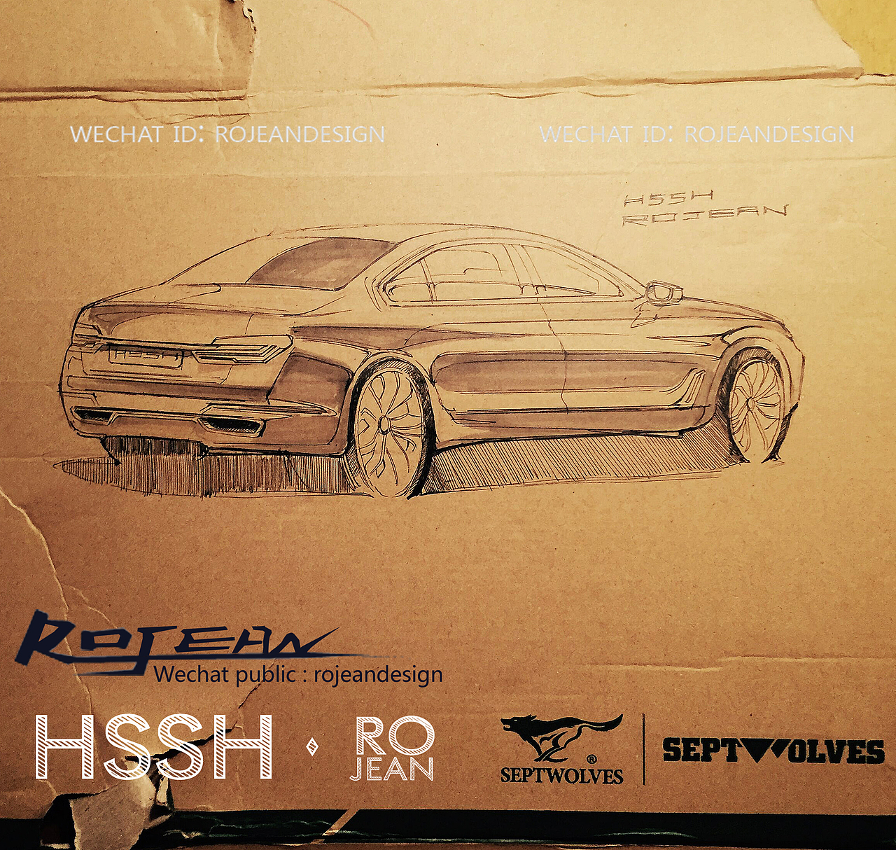 画在废纸上面的汽车效果图（图ZNTE3OTcwNTI=） - 交通工具 - 站酷设计师Rojean原创素材 - 站酷ZCOOL