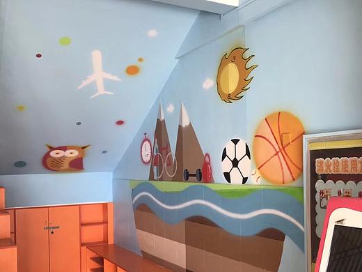 西安吉祥路小学楼梯间彩绘