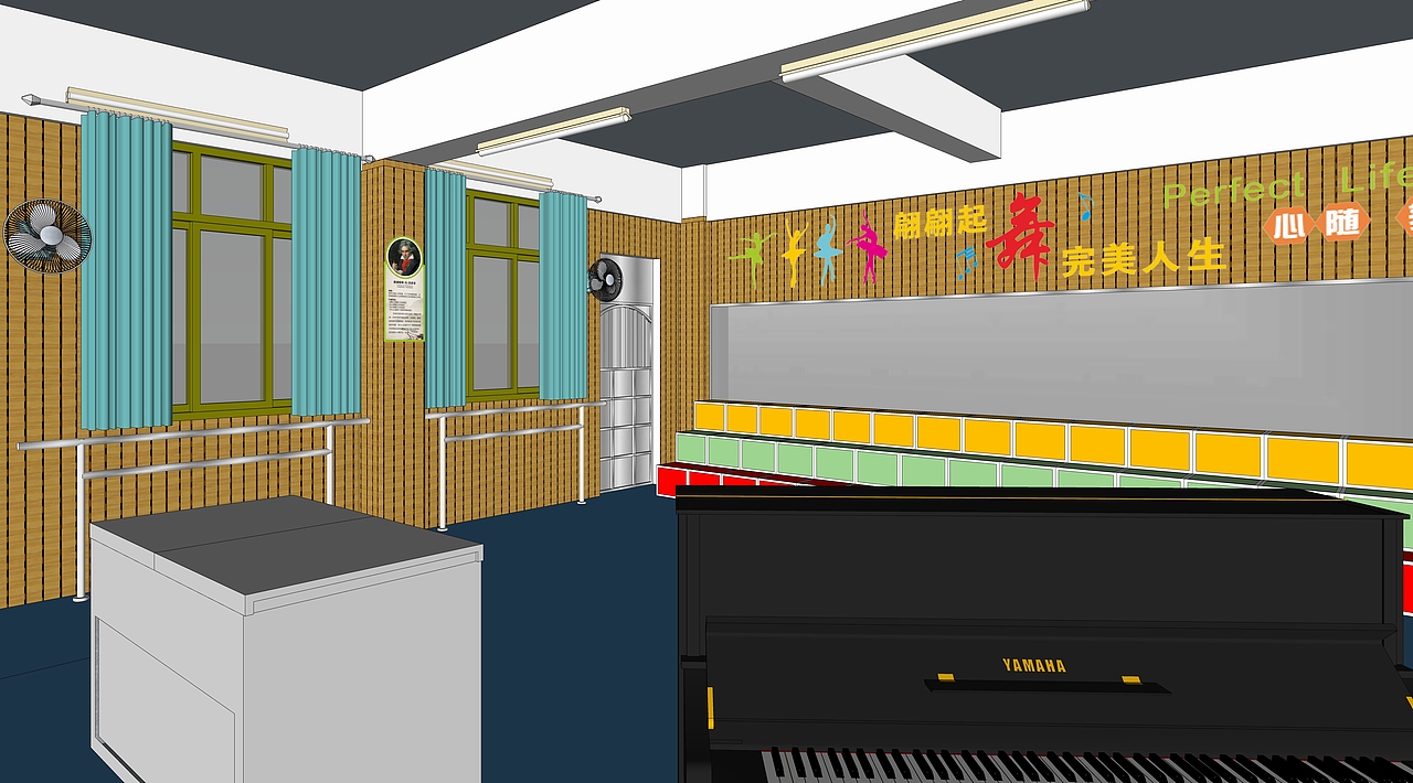 小学音乐教室（图ZMjM0OTMxMzc2） - 展陈设计 - 站酷设计师阿文27原创素材 - 站酷ZCOOL