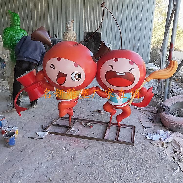 大型玻璃钢百香果雕塑是农业园林景观美陈的秘密摆件