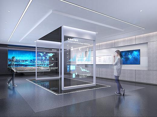 科技展廳，多媒體展廳（個人主頁-ZNTYwMzc4Njg=） - 其他空間 - 站酷設(shè)計師hhs15817213907原創(chuàng)素材 - 站酷ZCOOL