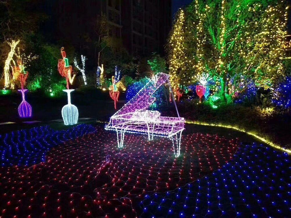 灯光展租赁,灯光造型设计,灯饰画方案,树木亮化灯光