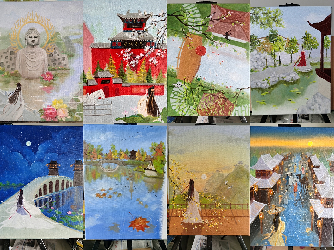 洛阳八大景——2马寺钟声（图ZMjI5OTU5Mzg4） - 绘画 - 站酷设计师画洛阳原创素材 - 站酷ZCOOL