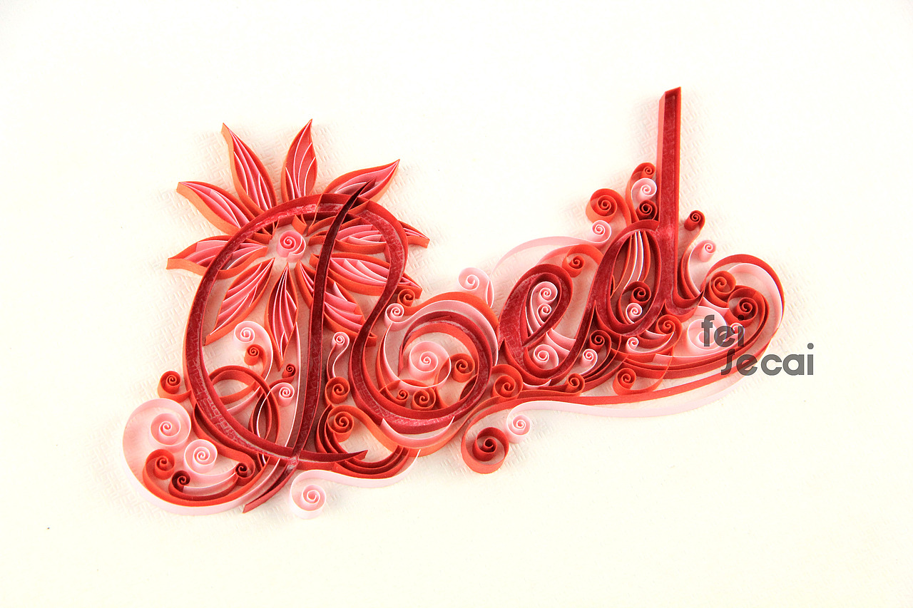 【feisecai】衍紙 每個色系都是一首很棒的英文歌（圖ZOTM1ODYwMA==） - 其他手工藝 - 站酷設(shè)計師feisecai原創(chuàng)素材 - 站酷ZCOOL