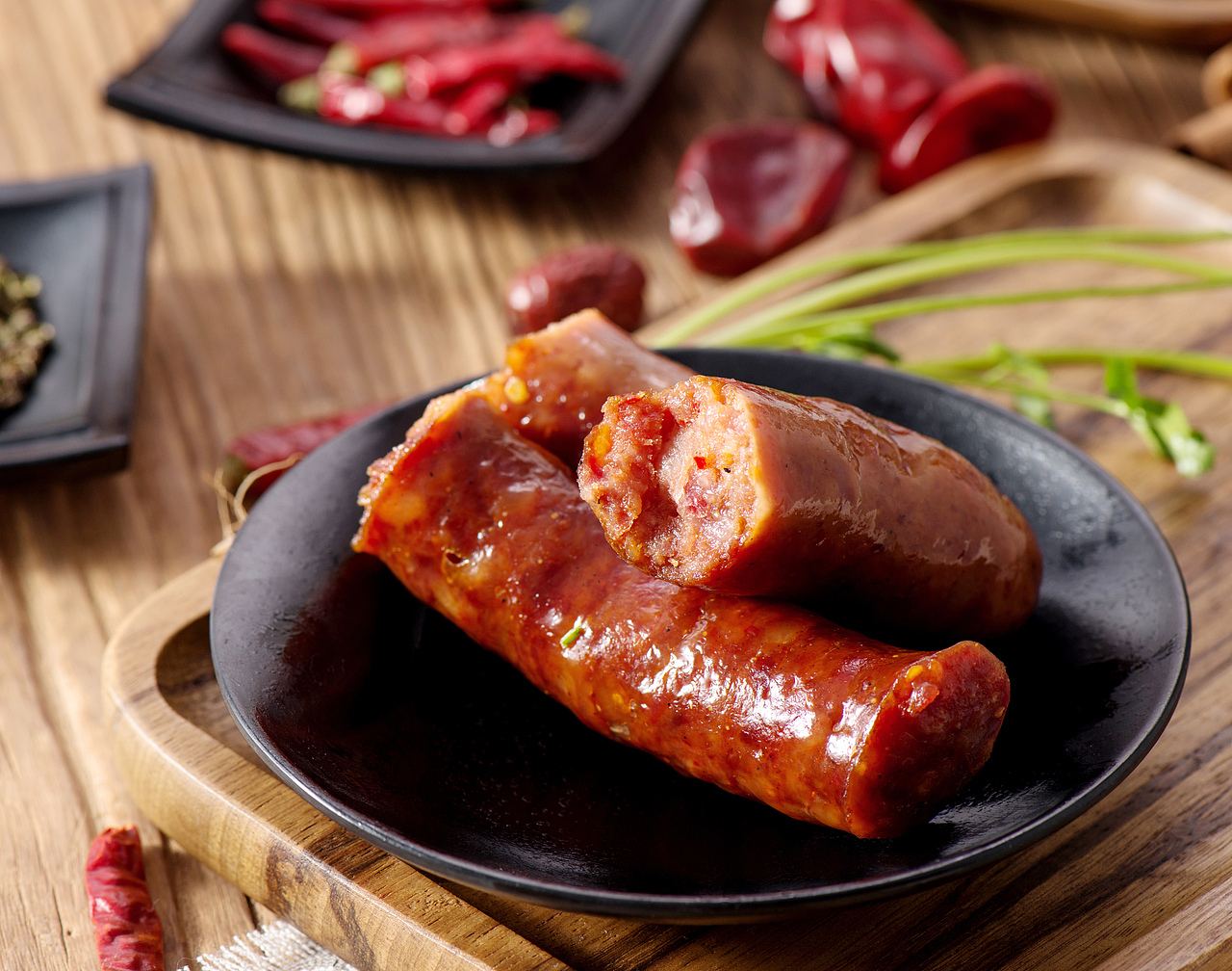 美食食品摄影静物产品拍摄商业摄影腊肠特产拍摄香肠