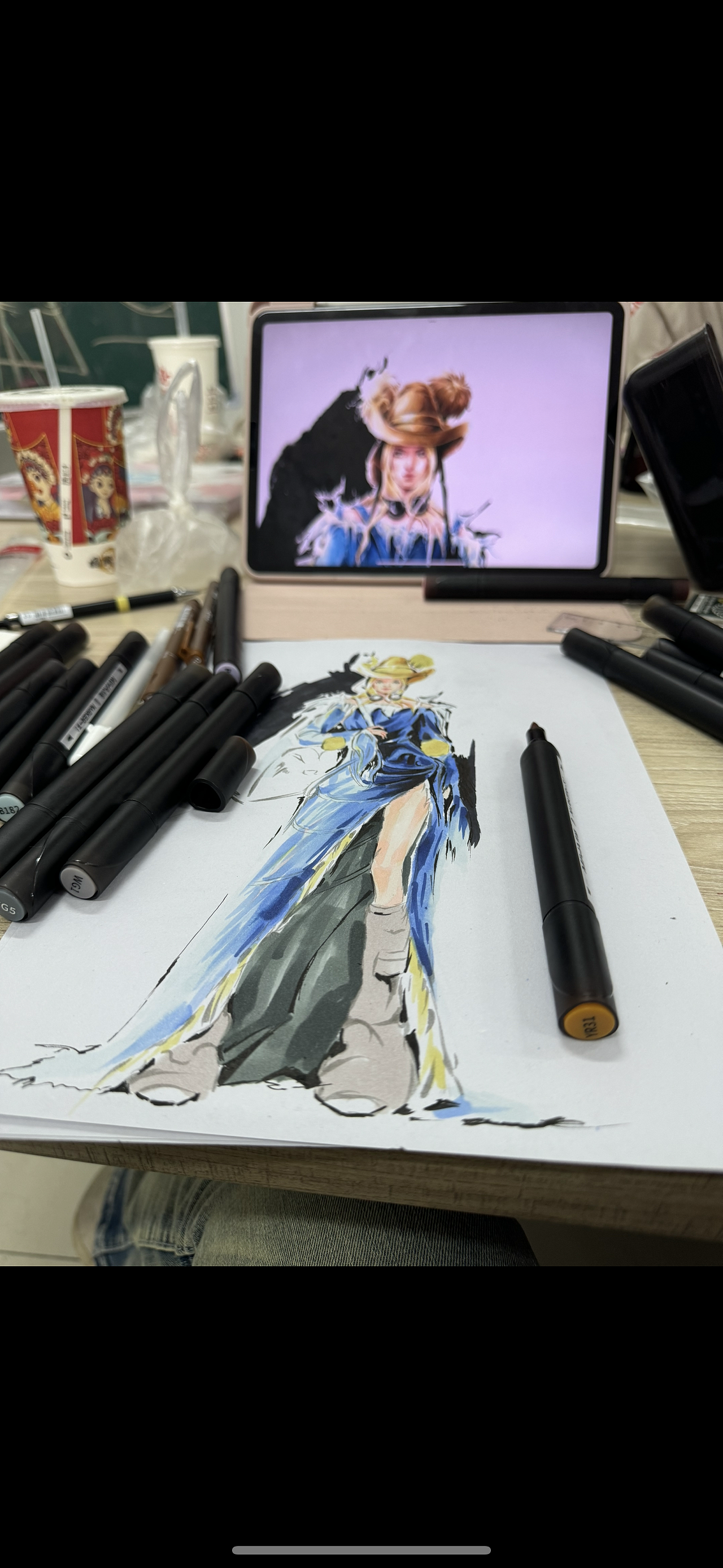 服装作业临摹创作