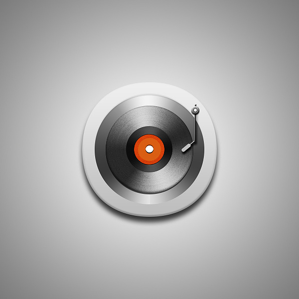 音乐播放器图标附psd