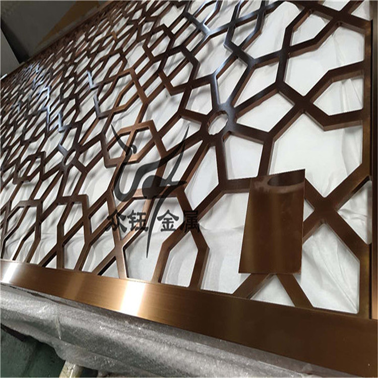 怀化酒店不锈钢屏风CAD设计【不锈钢屏风】